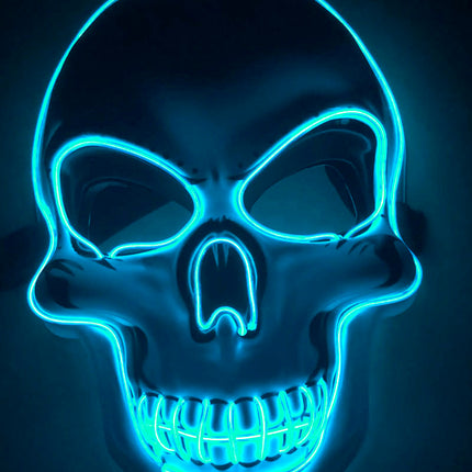 Halloween Skeleton Mask LED Glow Scary Mask - Royalessencelux