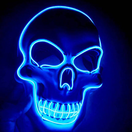 Halloween Skeleton Mask LED Glow Scary Mask - Royalessencelux