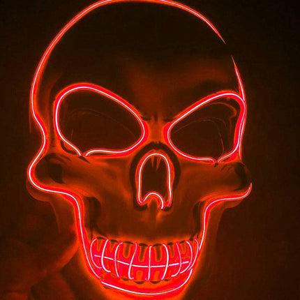 Halloween Skeleton Mask LED Glow Scary Mask - Royalessencelux
