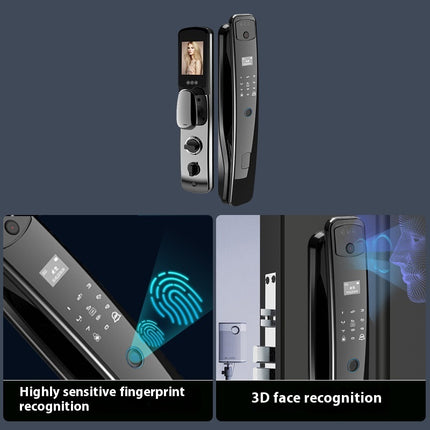 Home Fully Automatic Fingerprint 3D Facial Recognition Smart Lock - Royalessencelux