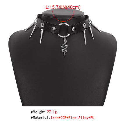 Fashion Jewelry Personalized Punk Snake Necklace - Royalessencelux