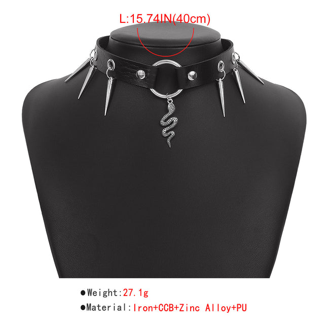 Fashion Jewelry Personalized Punk Snake Necklace - Royalessencelux