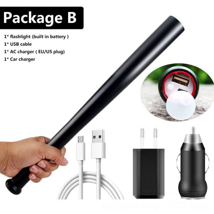 Powerbank Led Bulbs Flashlight Torch Built In 18650 Rechargable Battery - Royalessencelux