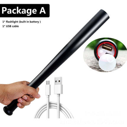 Powerbank Led Bulbs Flashlight Torch Built In 18650 Rechargable Battery - Royalessencelux