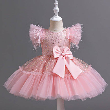 Flower Children's Clothing Children's Wedding Dress Tulle Skirt Summer - Royalessencelux