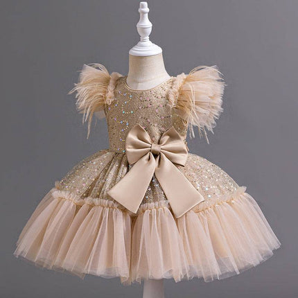 Flower Children's Clothing Children's Wedding Dress Tulle Skirt Summer - Royalessencelux