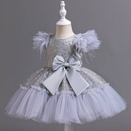 Flower Children's Clothing Children's Wedding Dress Tulle Skirt Summer - Royalessencelux