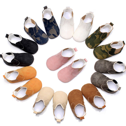 Baby Shoes Baby Xie Shoes Toddler Shoes Elastic PU Soft Shoes Children's Shoes - Royalessencelux