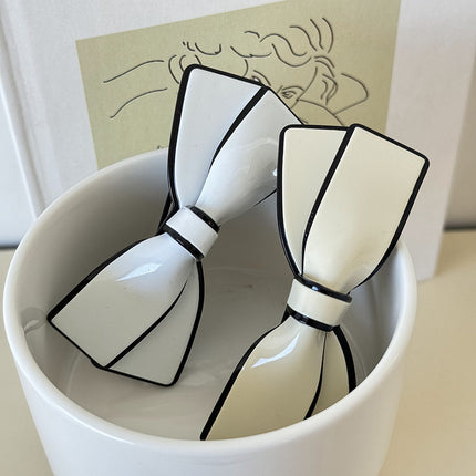 Camellia Bow Spring Side Clip Female Hairpin - Royalessencelux