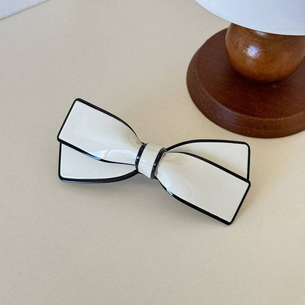 Camellia Bow Spring Side Clip Female Hairpin - Royalessencelux