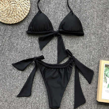 Fashion Simple Split Bikini Swimsuit For Women - Royalessencelux