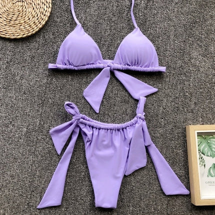 Fashion Simple Split Bikini Swimsuit For Women - Royalessencelux