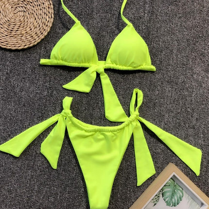 Fashion Simple Split Bikini Swimsuit For Women - Royalessencelux