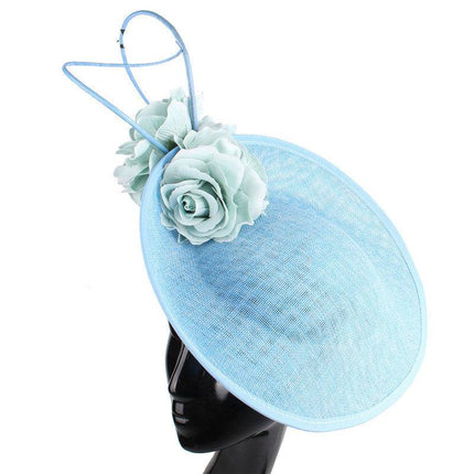 Headdress Bride Beige Top Hat Imitation Linen Headband Hairpin Dual-use - Royalessencelux