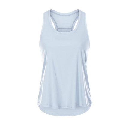 Women's Sports Nude Sleeveless Yoga Uniform Blouse - Royalessencelux