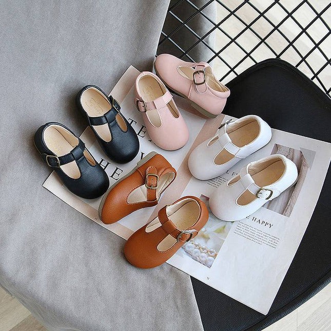 Children's pea shoes versatile single shoes baby shoes - Royalessencelux