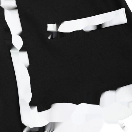 Women's Color Matching Three-quarter Sleeve Top And Hip Skirt Two-piece Set - Royalessencelux