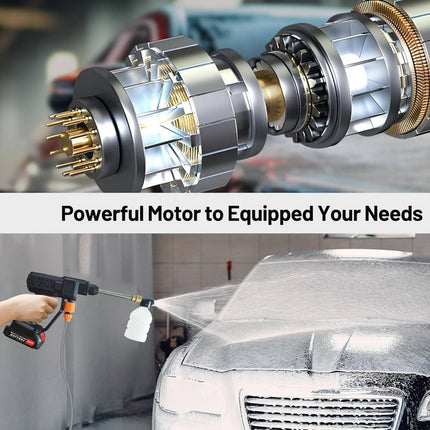2 Battery Cordless Car High Pressure Washer Jet Wash Cleaner Gun Portable UK - Royalessencelux