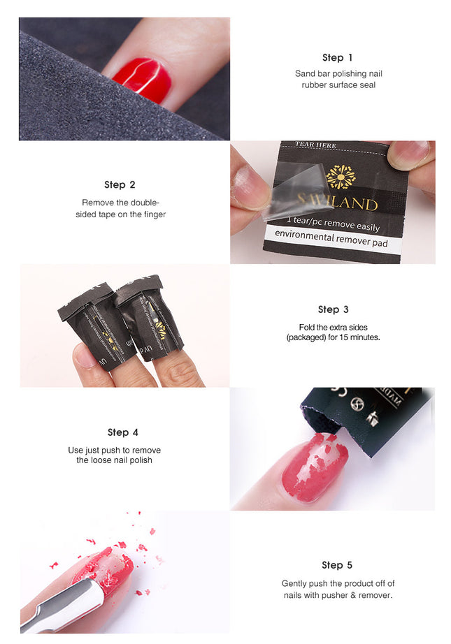 Nail Polish Remover Wraps - Royalessencelux