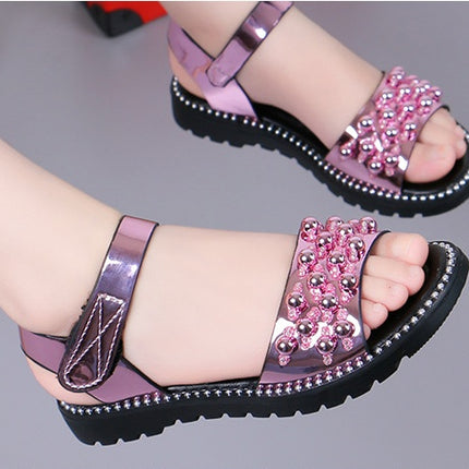 Student Sandals Korean Version Of Fish Mouth Princess Shoes - Royalessencelux