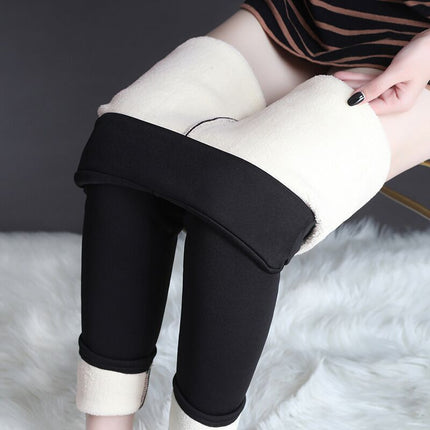 Winter Leggings Warm Thick High Stretch Lamb Cashmere Leggins Skinny Fitness Woman Pants - Royalessencelux