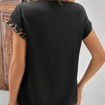 Chemise  Pour Femmes Col En V Avec  Et Manches Chauve-souris - Royalessencelux