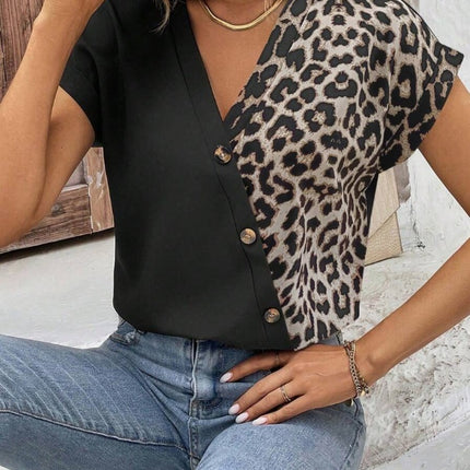 Chemise  Pour Femmes Col En V Avec  Et Manches Chauve-souris - Royalessencelux