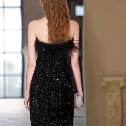 Off-shoulder Banquet Evening Dress Woman - Royalessencelux