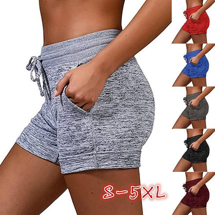 Women Shorts Quick-dry Lace-up Stretch Sports Pants - Royalessencelux