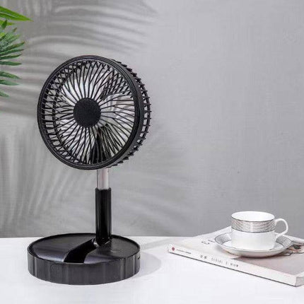 Strong Wind And Quiet Portable Telescopic Folding Fan - Royalessencelux