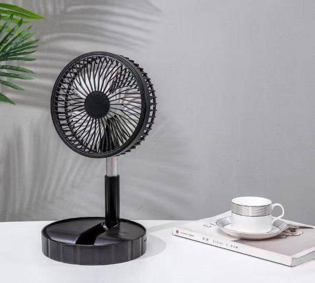 Strong Wind And Quiet Portable Telescopic Folding Fan - Royalessencelux