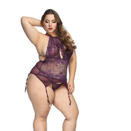 Lace plus size bodysuit - Royalessencelux