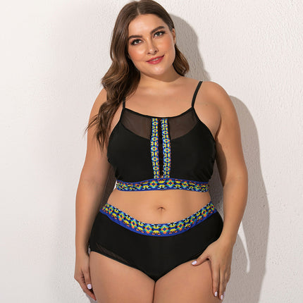 Plus fat plus size female swimsuit - Royalessencelux