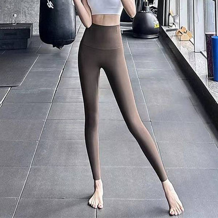 Fleece Thickened Leggings Winter -20 To 5 Shark Pants For Women High Waist Tight Skinny Tummy Control Buttocks Slimming Yoga Pants - Royalessencelux