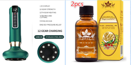 Electric Vacuum Cupping Massager For Body Anti-Cellulite Suction Cup Gua Sha Massage Body Cups Guasha Fat Burning Slimming Jars - Royalessencelux