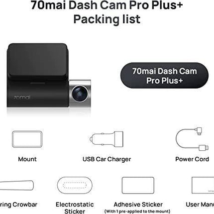 70mai A500s 1944P Dash Cam A800S Built-in GPS ADAS 140FOV 70mai Car Camera - Royalessencelux