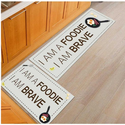 Floor mats, non-slip, oil-proof, household machine washable door mats, bathroom, bathroom, bedside rugs - Royalessencelux