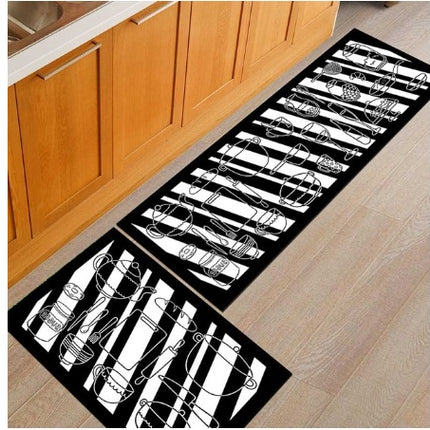 Floor mats, non-slip, oil-proof, household machine washable door mats, bathroom, bathroom, bedside rugs - Royalessencelux