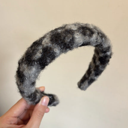 Autumn And Winter Plush Leopard Bow Balls Clip Temperament Female Updo Shark Clip - Royalessencelux