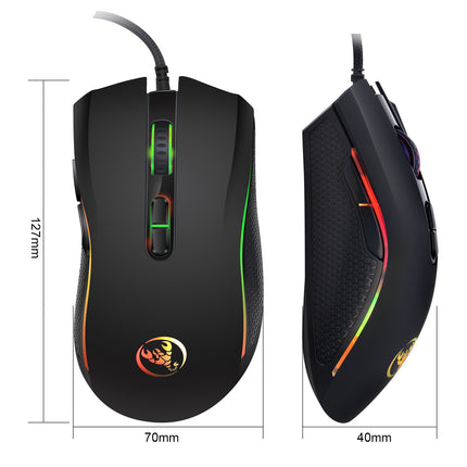 Colorful luminous gaming mouse - Royalessencelux