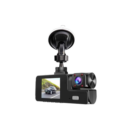 Dash Cam Car HD 1080P Front-Rear-Inside Dual Lens Video Recorder Camera G-Sensor - Royalessencelux