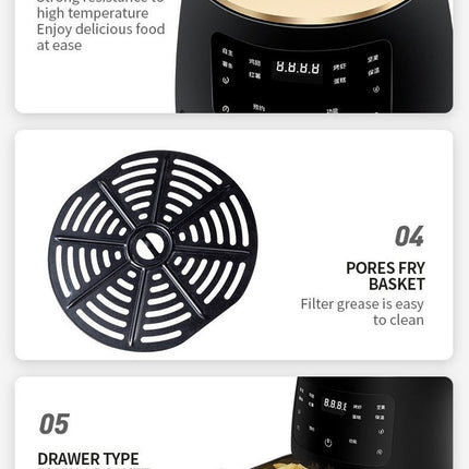 Air Fryer Smart Touch Home Electric Fryer - Royalessencelux