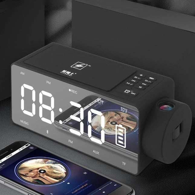 S91S Fashion Wireless Bluetooth Speaker Clock - Royalessencelux