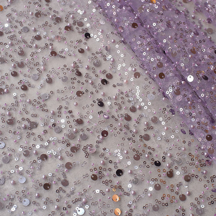 Sequined Pearl Embroidery Lace Asymmetric Single Sleeve Dress - Royalessencelux