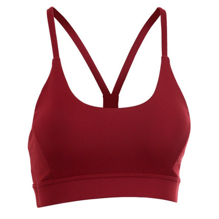 Back Mesh Triangle Push Up Sports Bra Top Fitness Racerback Bras Women Gym Sport Top Padded Yoga Bras Running Underwrar - Royalessencelux