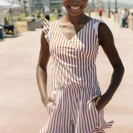 Built-in Bra Hot Spring Boxer Print European And American One-piece Swimsuit - Royalessencelux