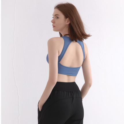 Nude Sports Underwear Women Running Halter Yoga Wear Vest Net Celebrity Anchor Fitness - Royalessencelux