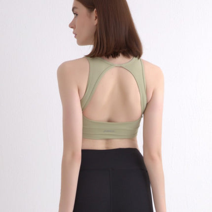 Nude Sports Underwear Women Running Halter Yoga Wear Vest Net Celebrity Anchor Fitness - Royalessencelux