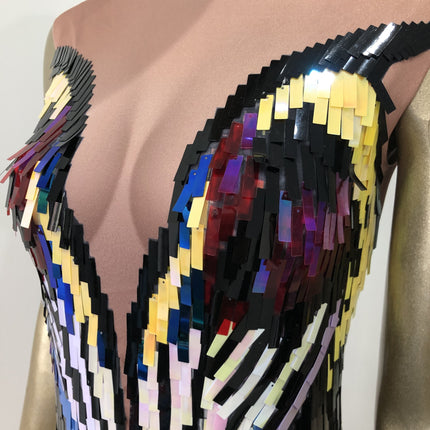 Sequin  Evening Dress Female Singer Costume - Royalessencelux