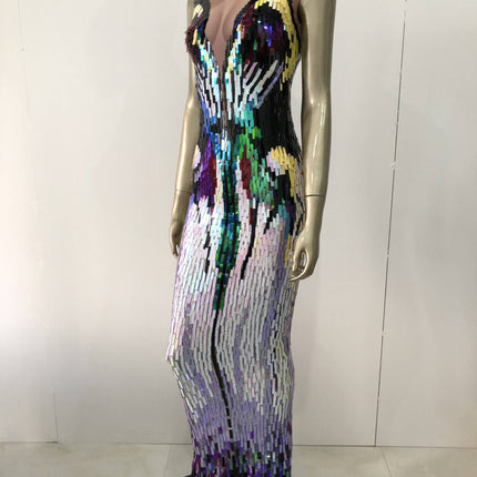 Sequin  Evening Dress Female Singer Costume - Royalessencelux